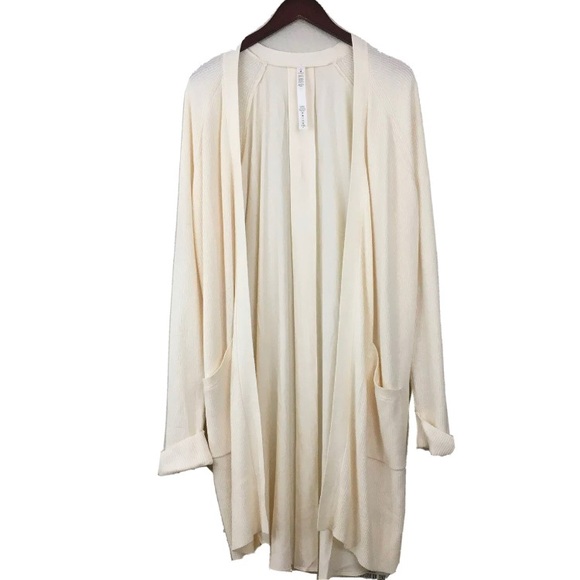 NWT $168 Lululemon Still At Ease Wrap Cardigan Sweater Angel Wing Size 10 - Picture 8 of 15